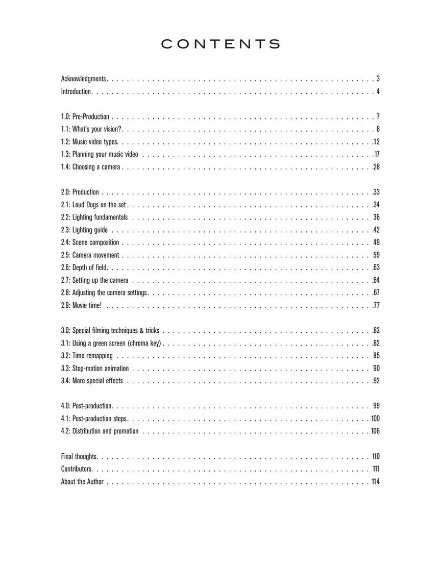 The DIY Guide to Making Music Videos - sample page 2