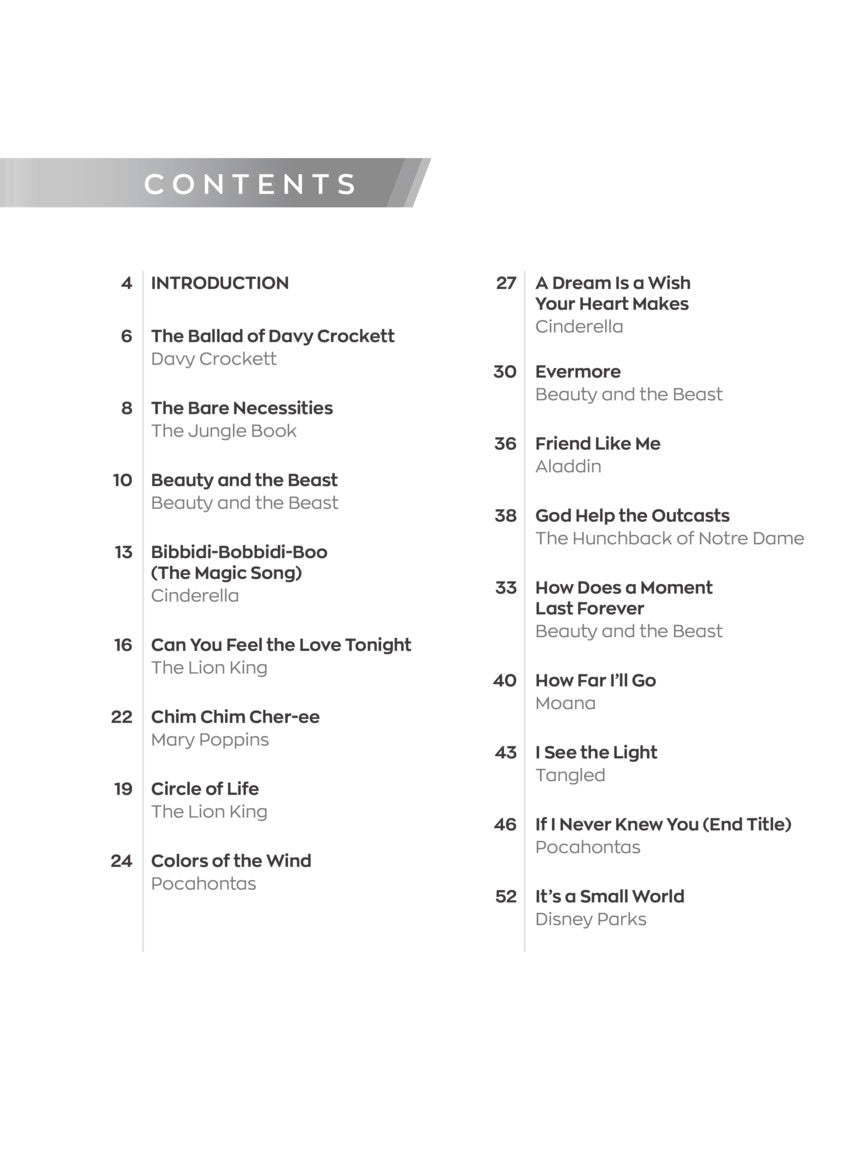 Disney Favorites – Instant Piano Songs - sample page 2