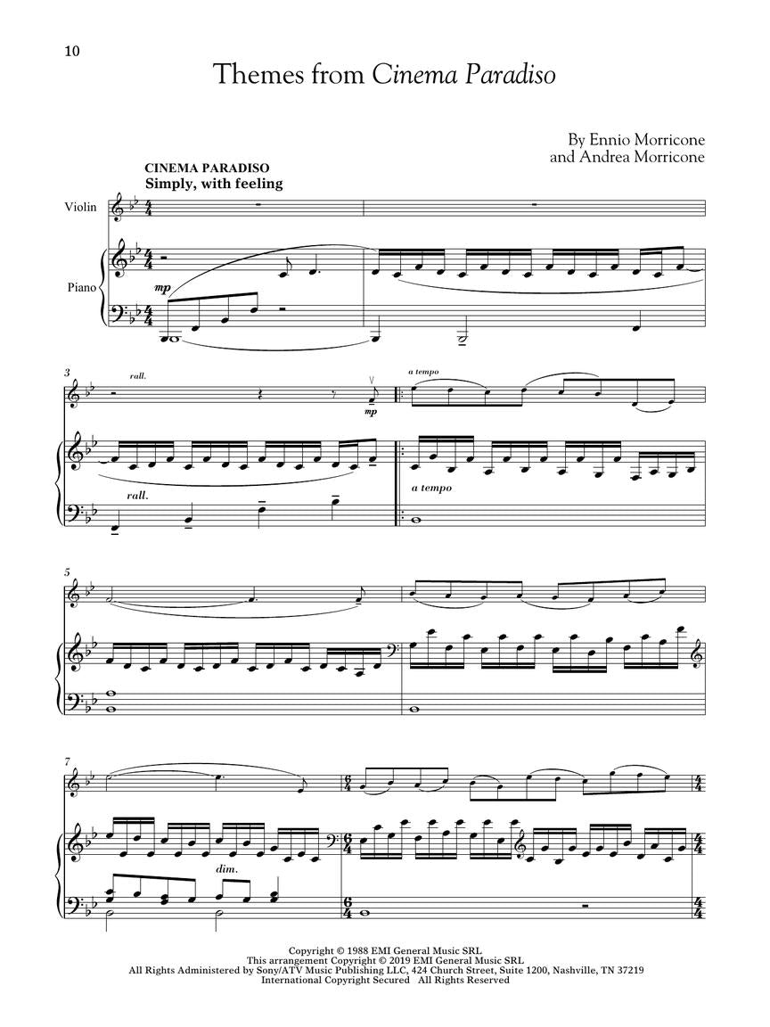 Movie Themes for Classical Players – Violin and Piano - sample page 5
