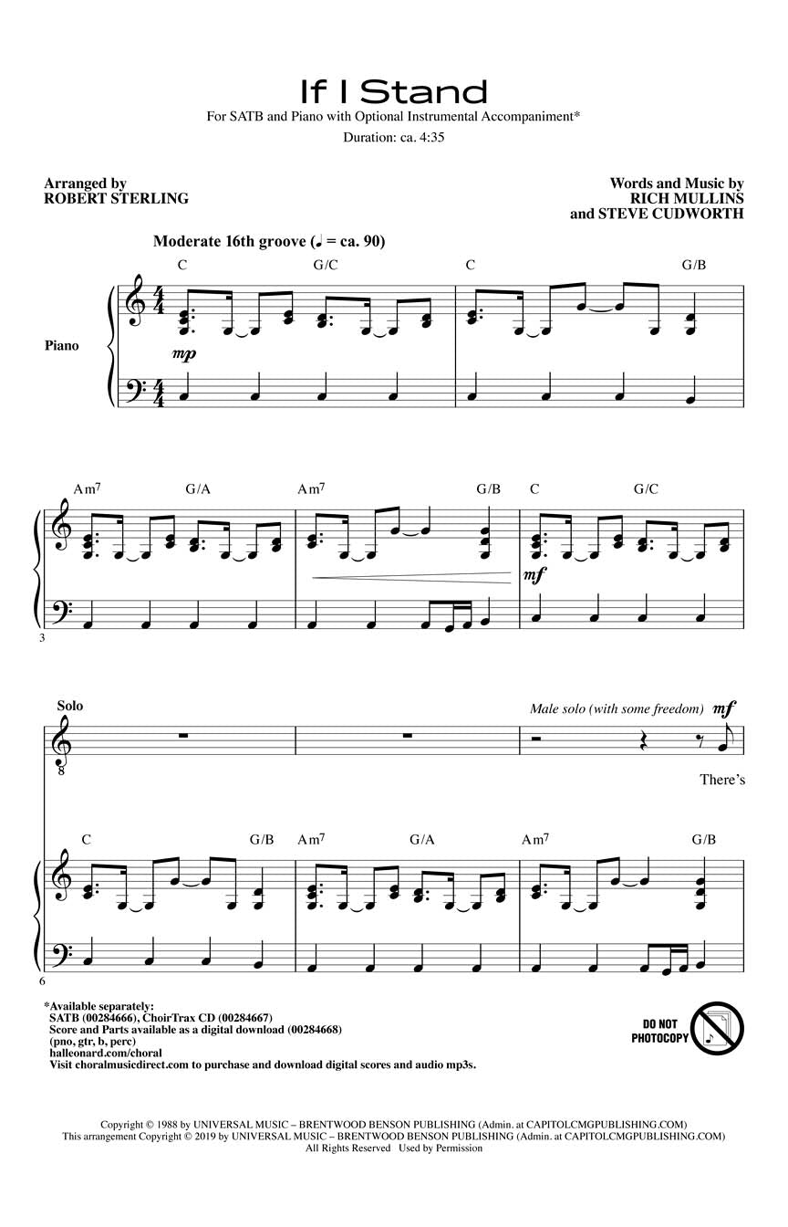 If I Stand - sample page 1