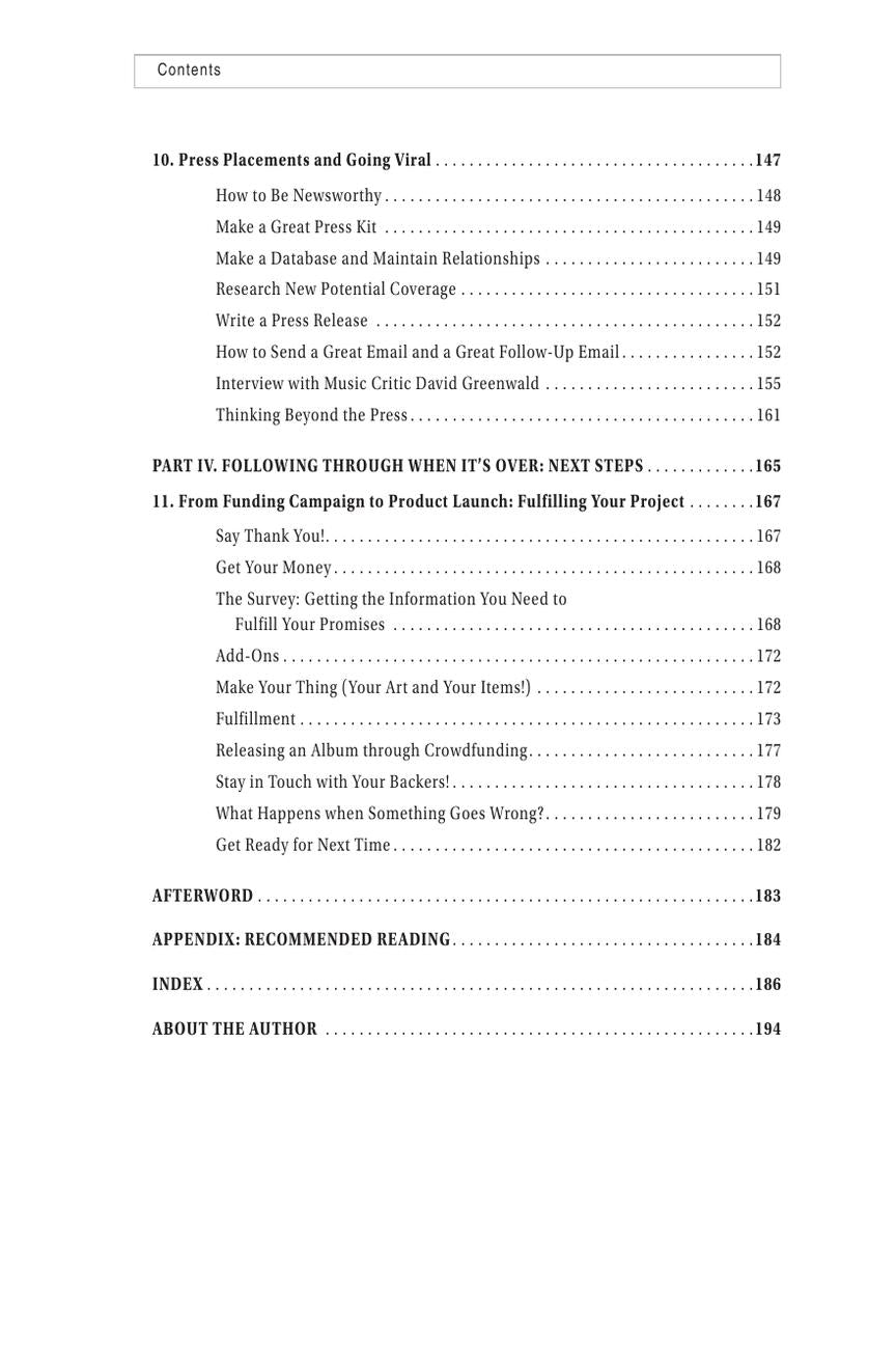 Crowdfunding for Musicians - sample page 4