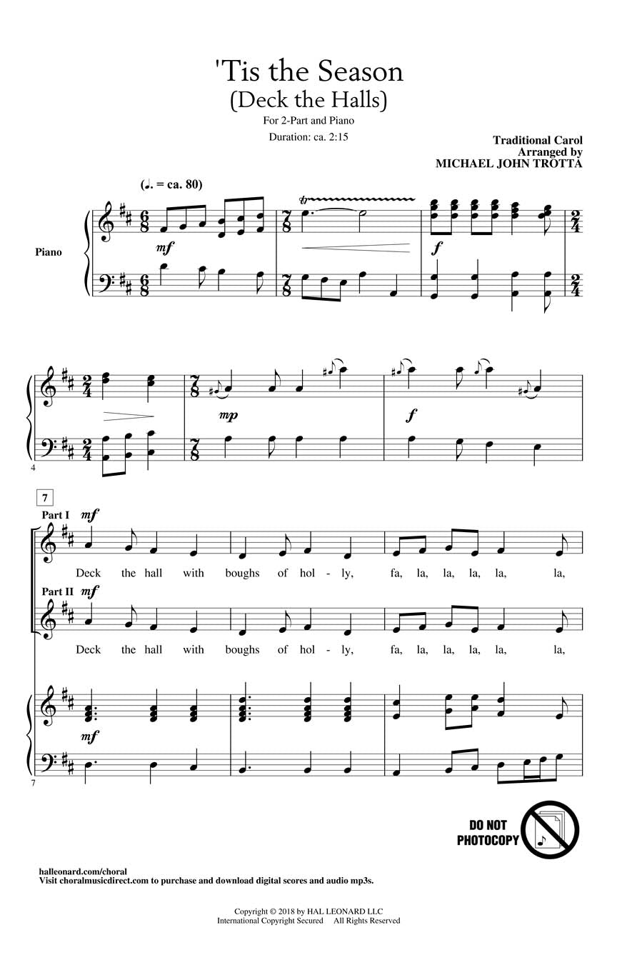 'Tis the Season (Deck the Halls) - sample page 1