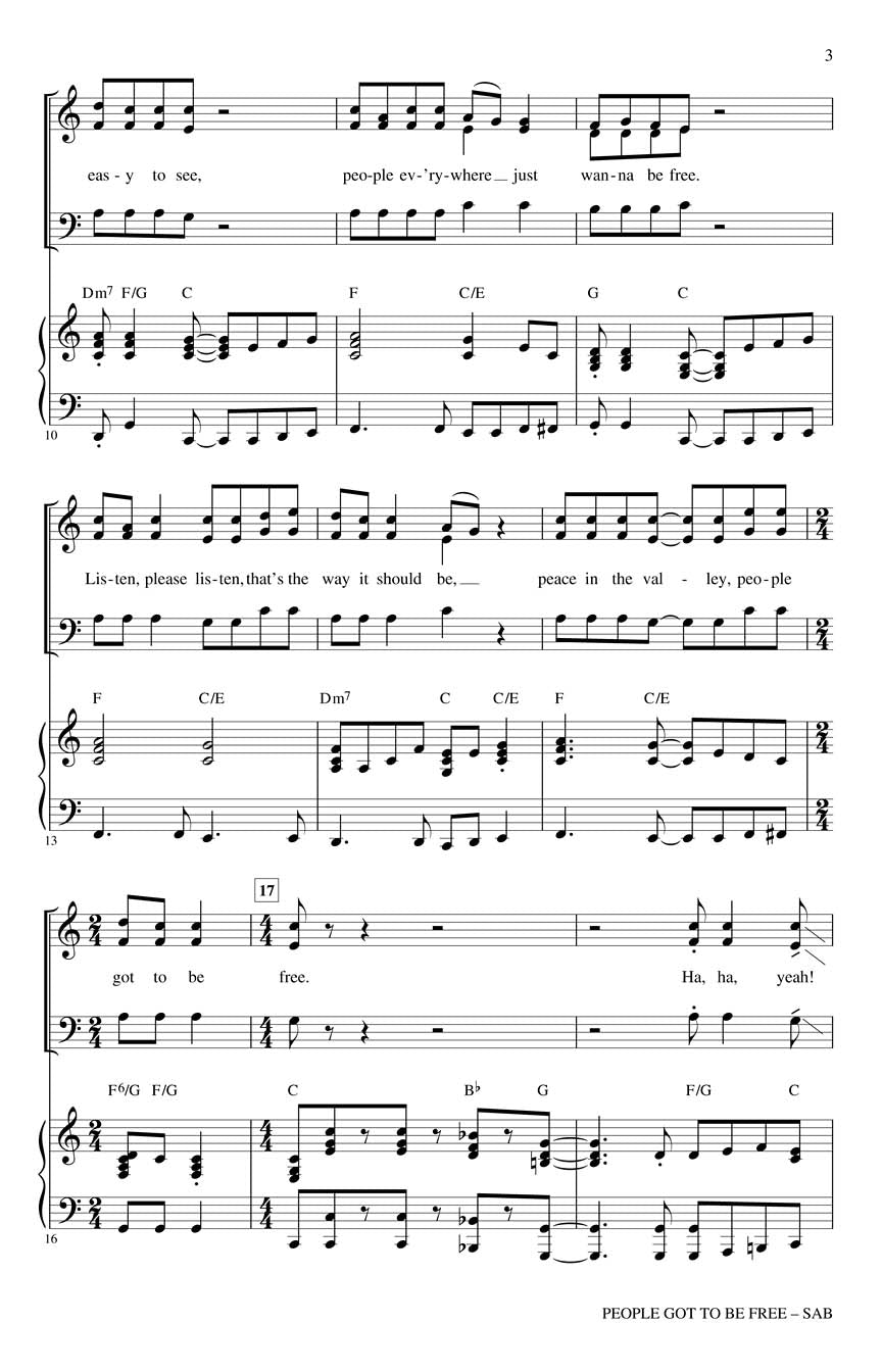 People Got to Be Free - sample page 2