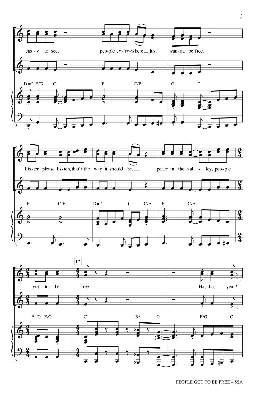 People Got to Be Free - sample page 2