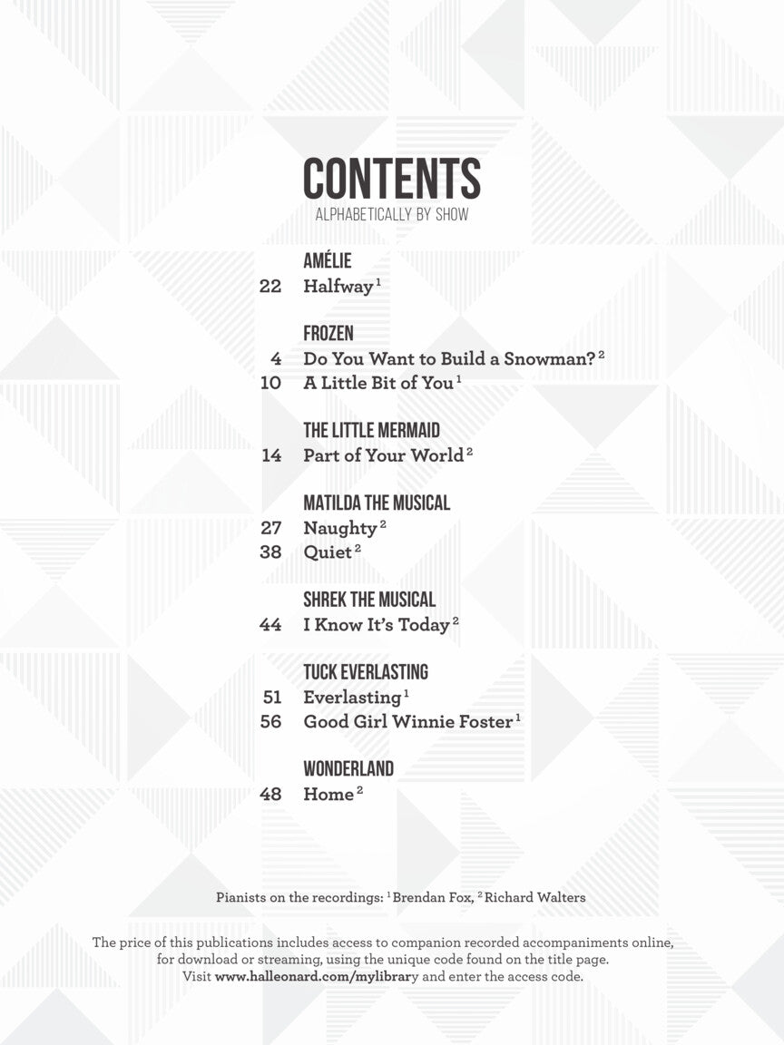 Girls' Songs from 21st Century Musicals - sample page 2