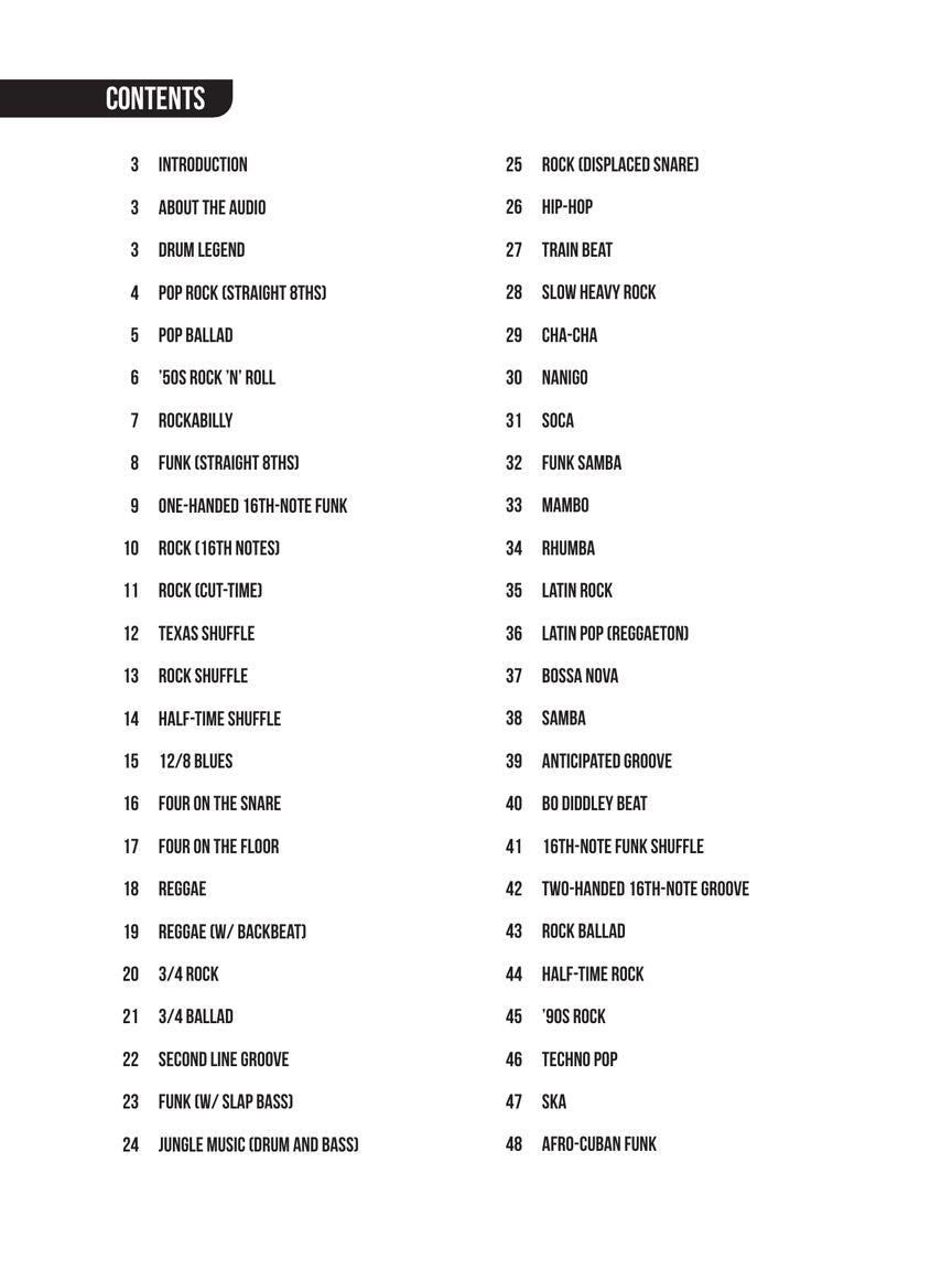 How to Build Drum Grooves Over Bass Lines - sample page 2
