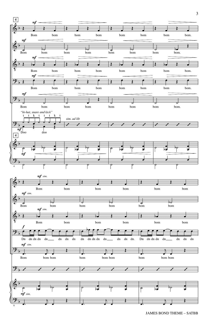 James Bond Theme - sample page 3