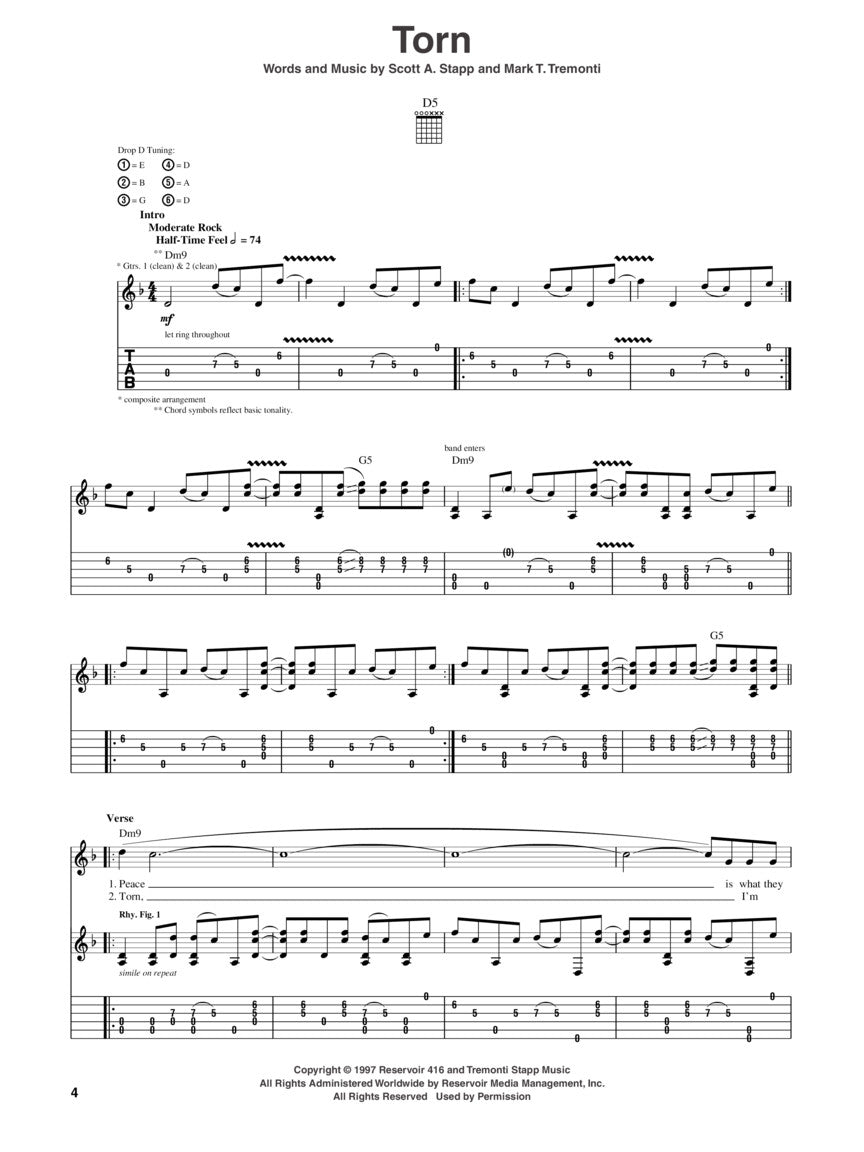 Creed – Greatest Hits - sample page 3