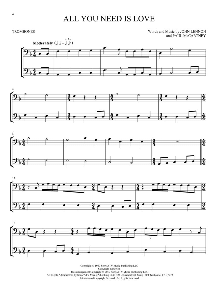 The Beatles for Two Trombones - sample page 4