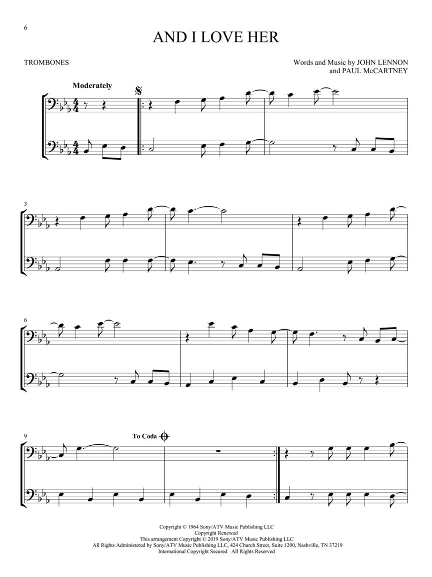 The Beatles for Two Trombones - sample page 5