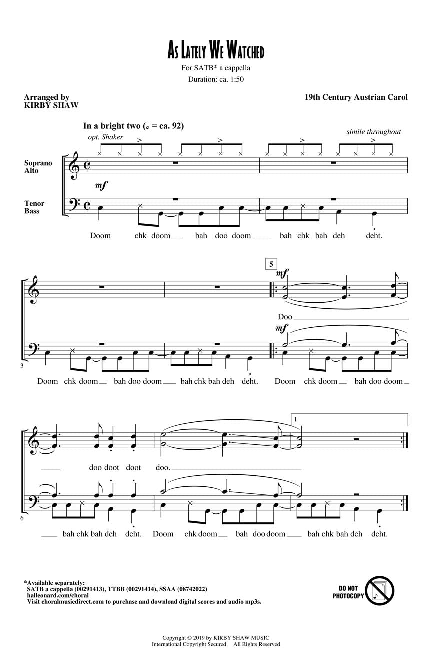 As Lately We Watched - sample page 1