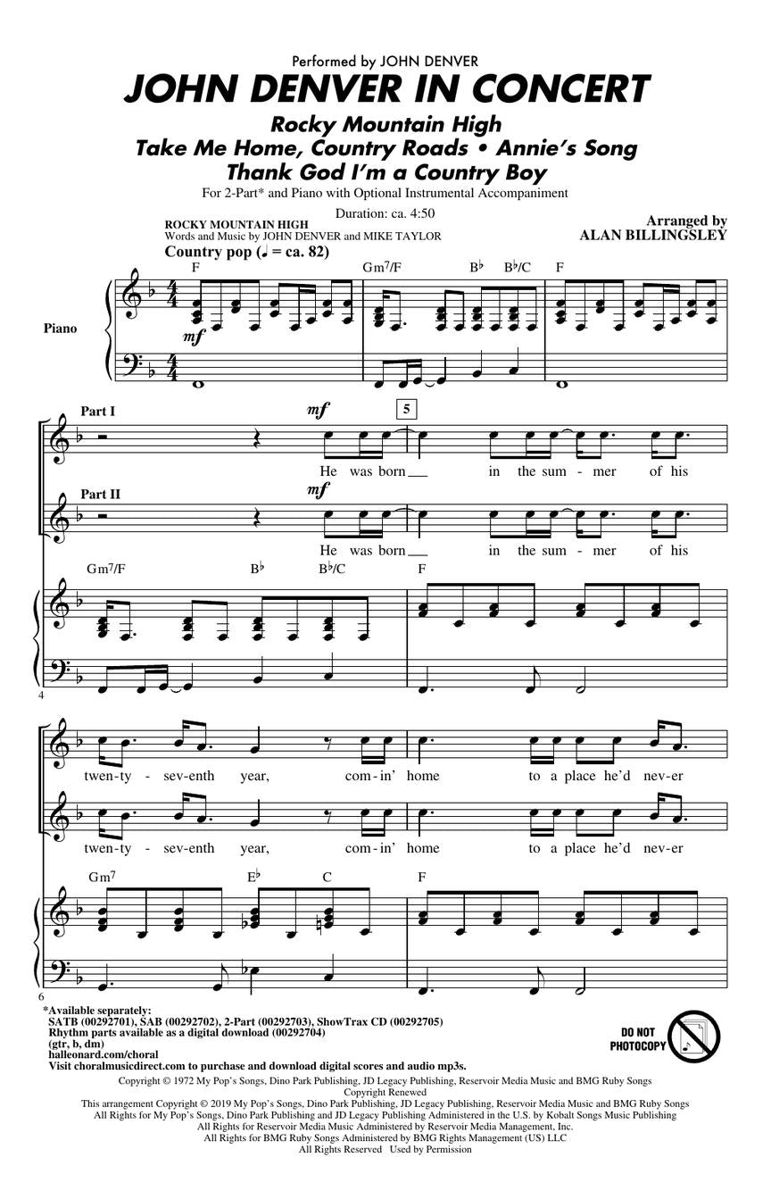 John Denver in Concert - sample page 2