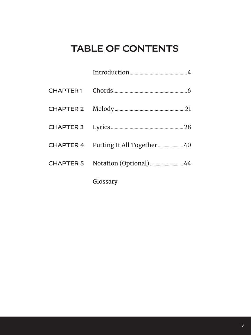 How to Write a Song on the Piano - sample page 2