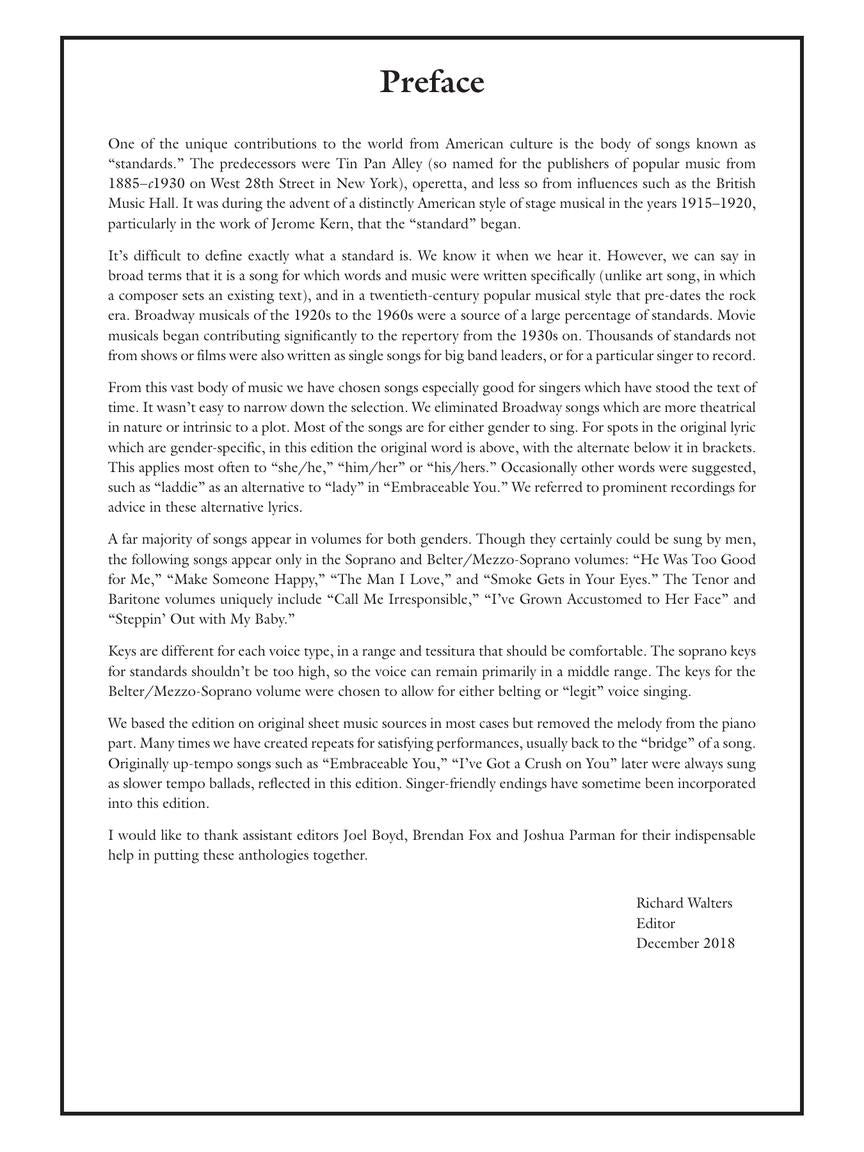 The Singer's Anthology of American Standards - sample page 2