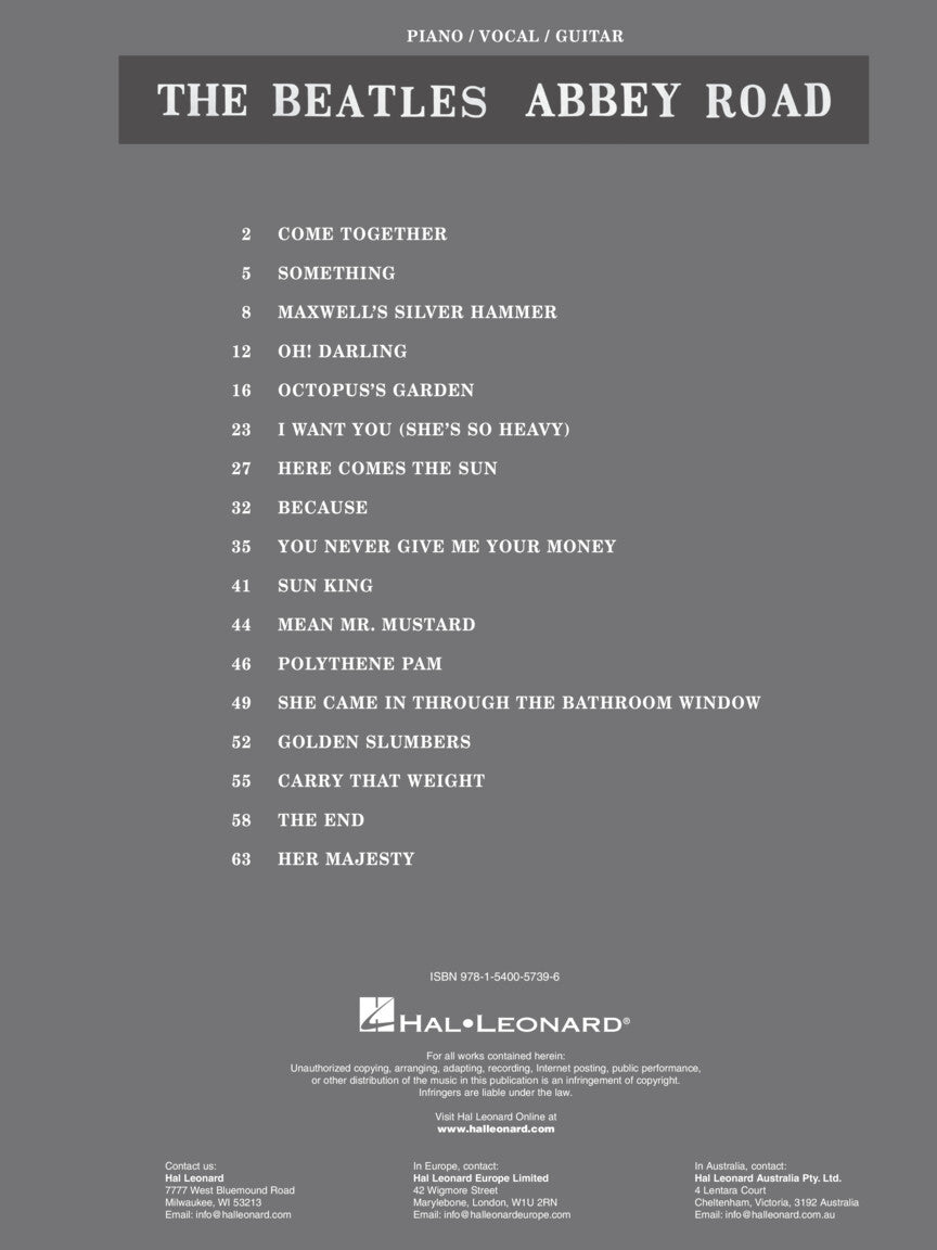 The Beatles – Abbey Road - sample page 2