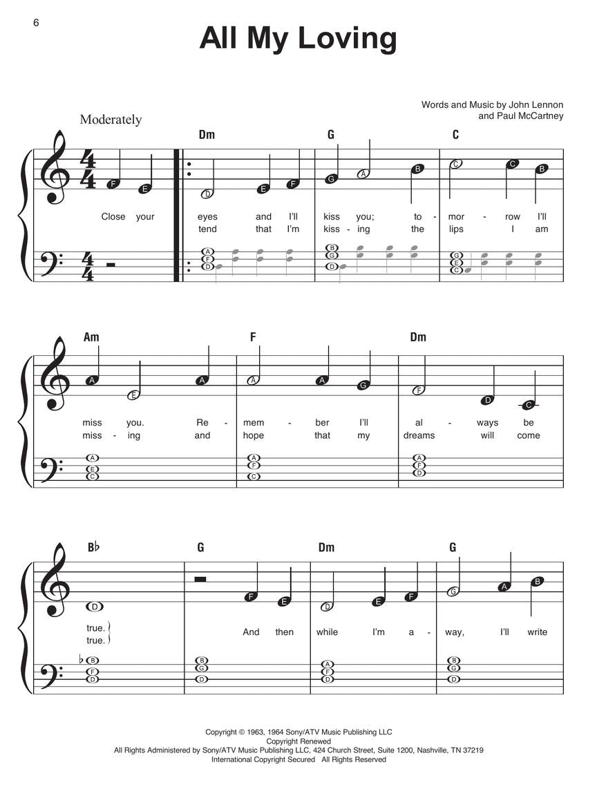 The Beatles – Instant Piano Songs - sample page 6