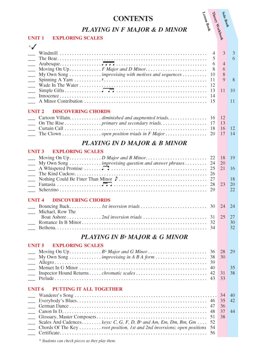 Piano Lessons Book 5 - sample page 2