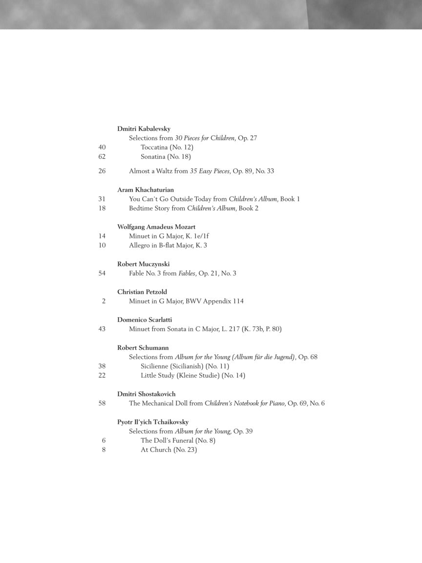 Baroque to Modern: Early Intermediate Level - sample page 3