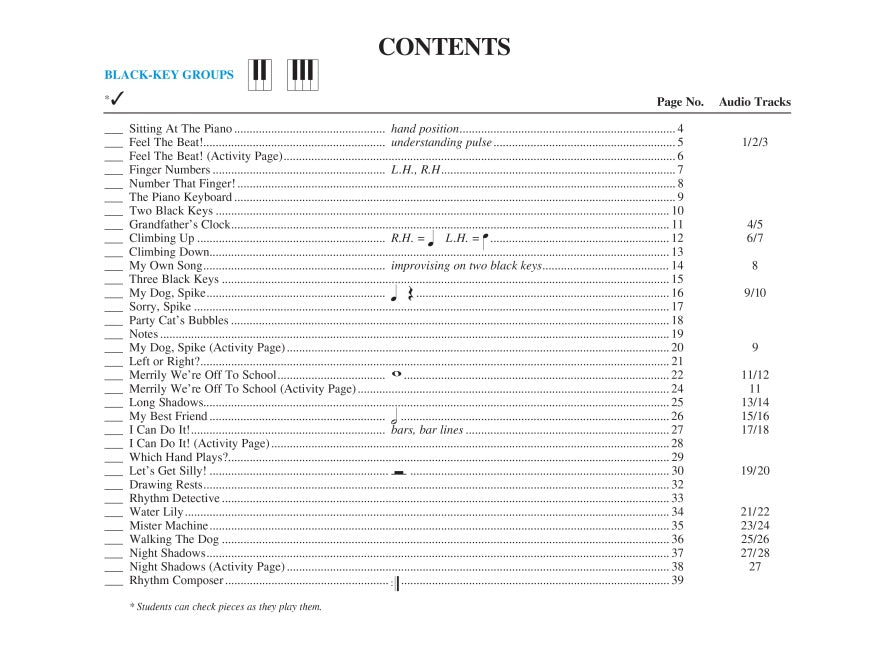 All-in-One Piano Lessons Book A - sample page 2