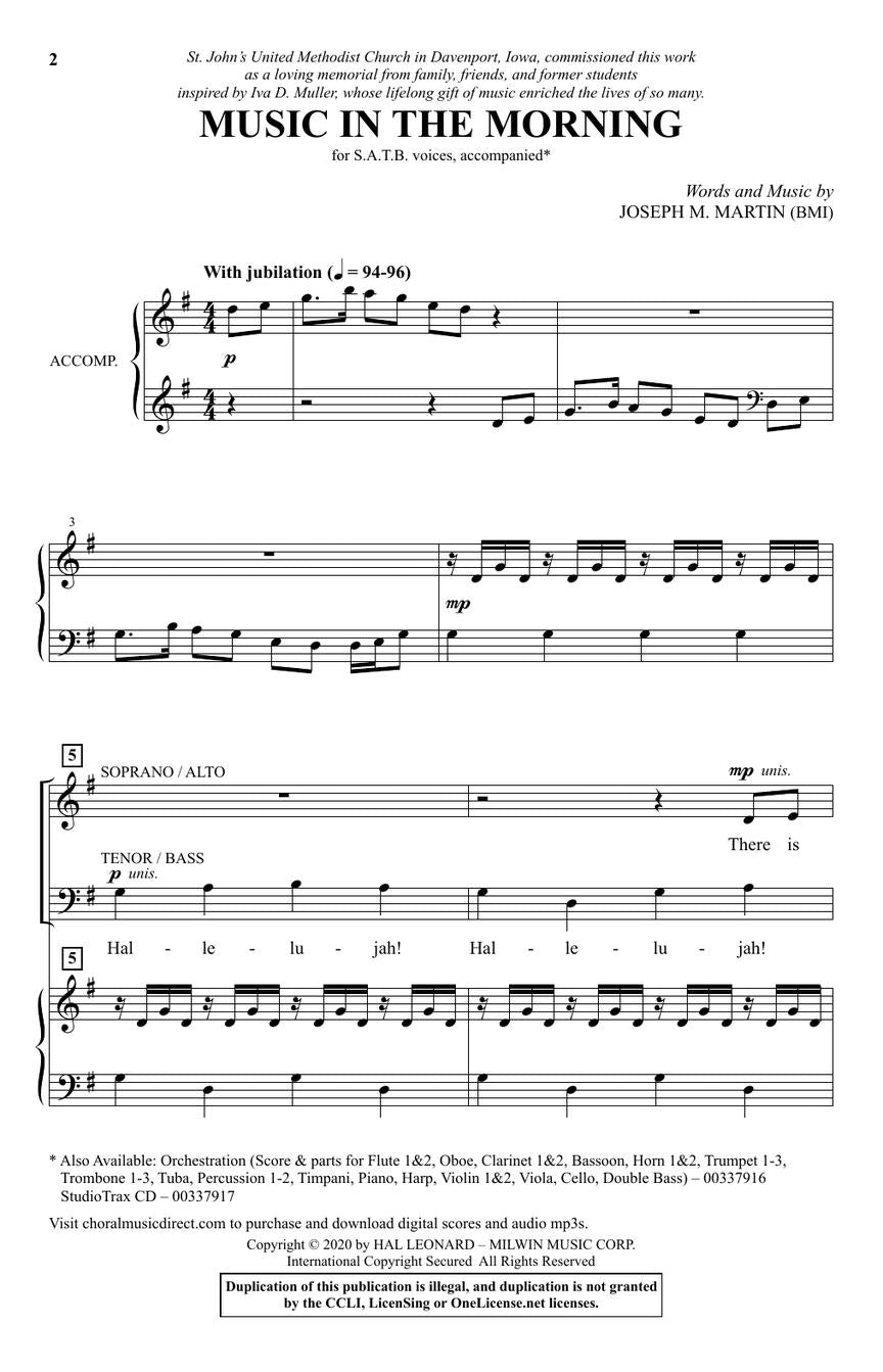 Music in the Morning - sample page 2