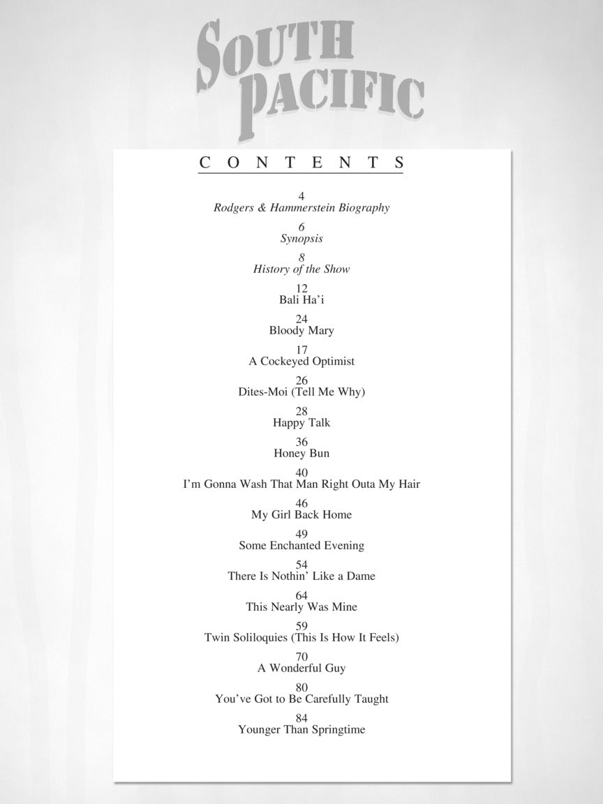 South Pacific - sample page 2