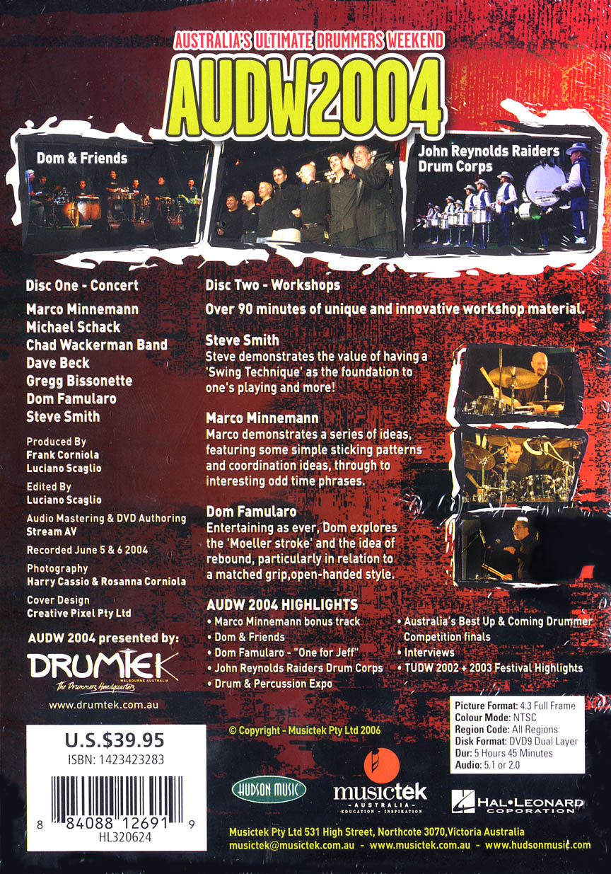Australia's Ultimate Drummers Weekend – AUDW2004 - sample page 2