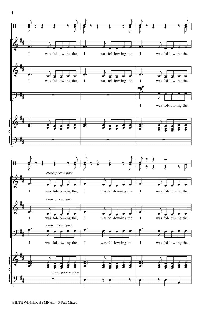 White Winter Hymnal - sample page 4