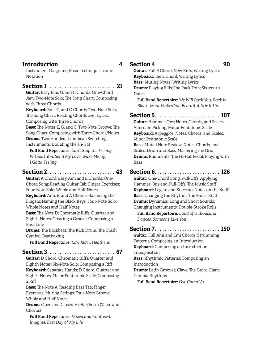 Modern Band Method – Teacher Edition - sample page 2