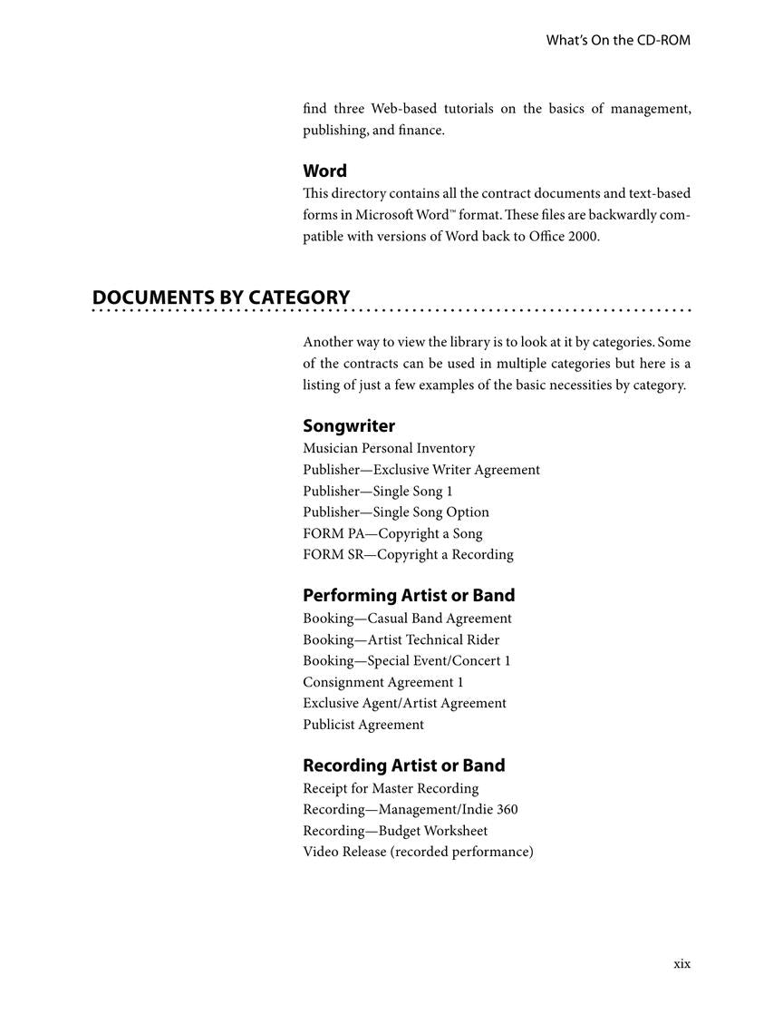 The Music Business Contract Library - sample page 14