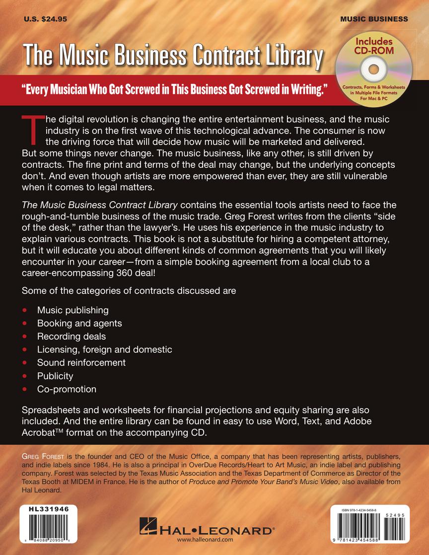 The Music Business Contract Library - sample page 26