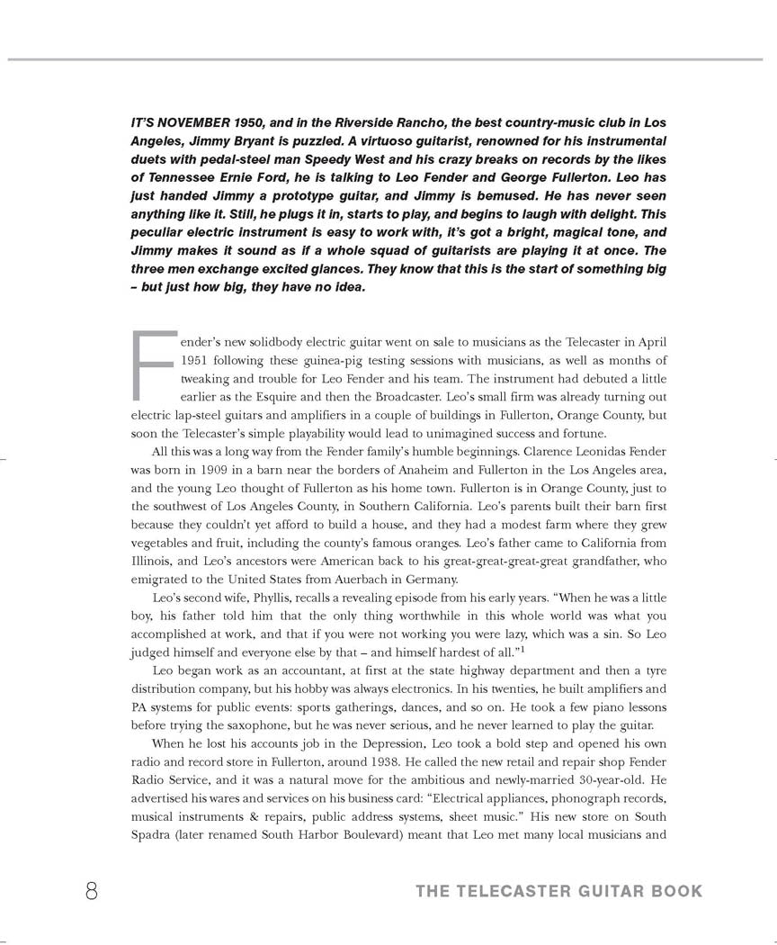 The Telecaster Guitar Book - sample page 3