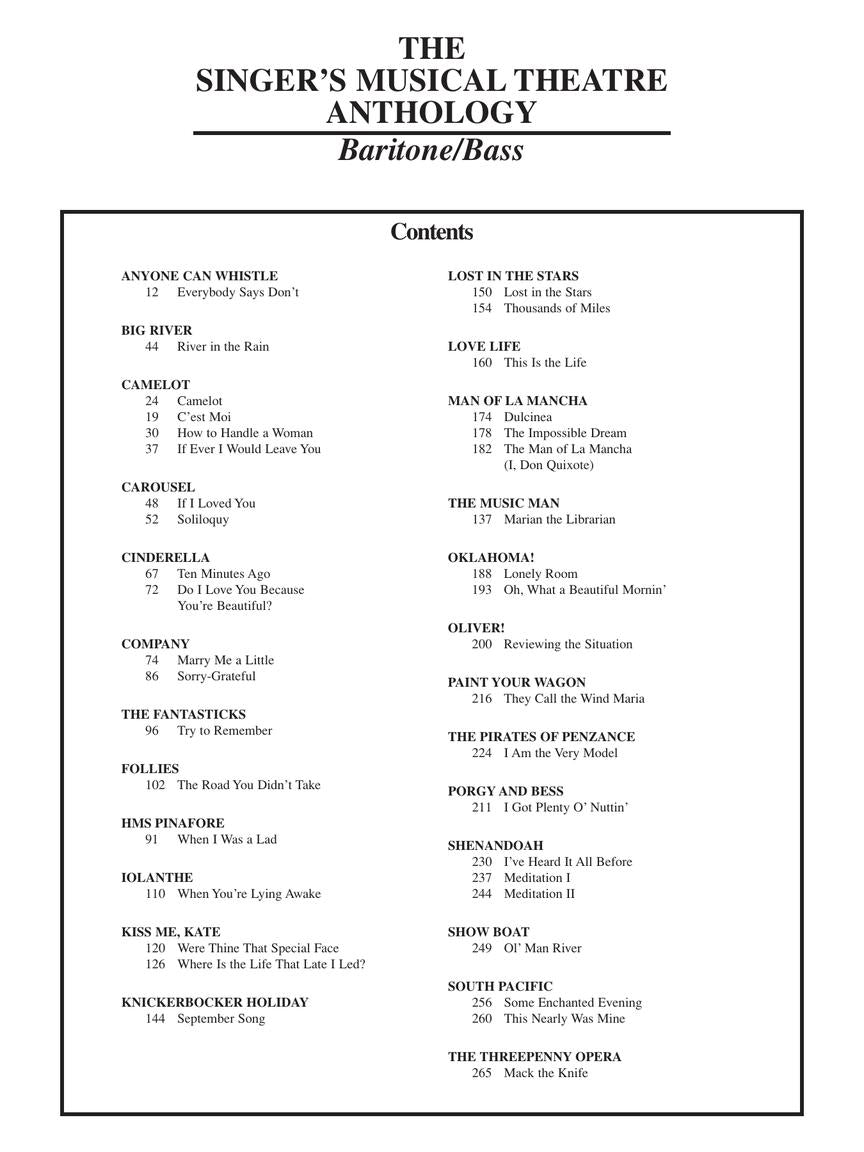 The Singer's Musical Theatre Anthology – Volume 1, Revised - sample page 3