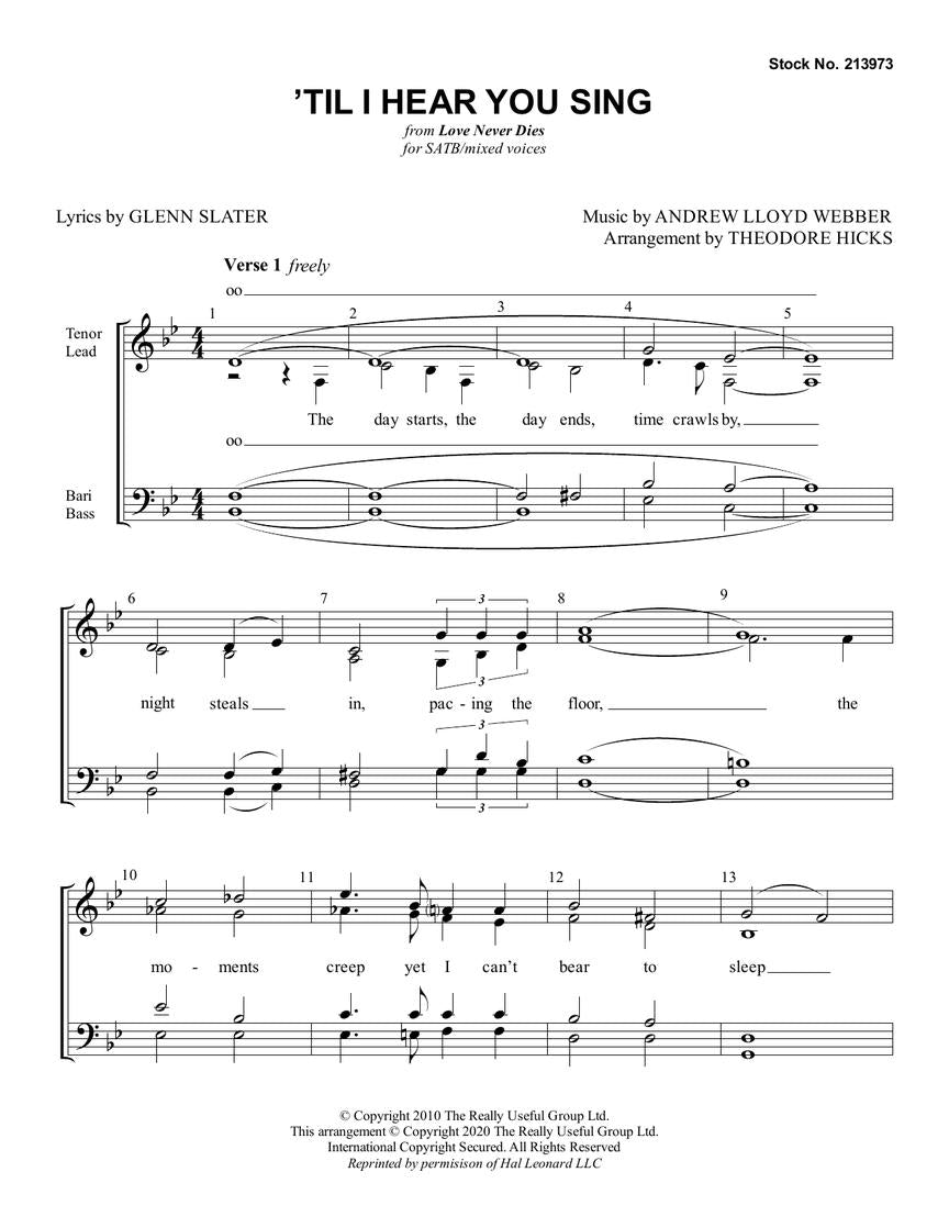 'Til I Hear You Sing - sample page 2
