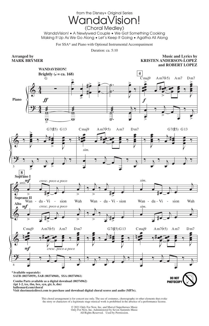WandaVision! (Choral Medley) - sample page 2