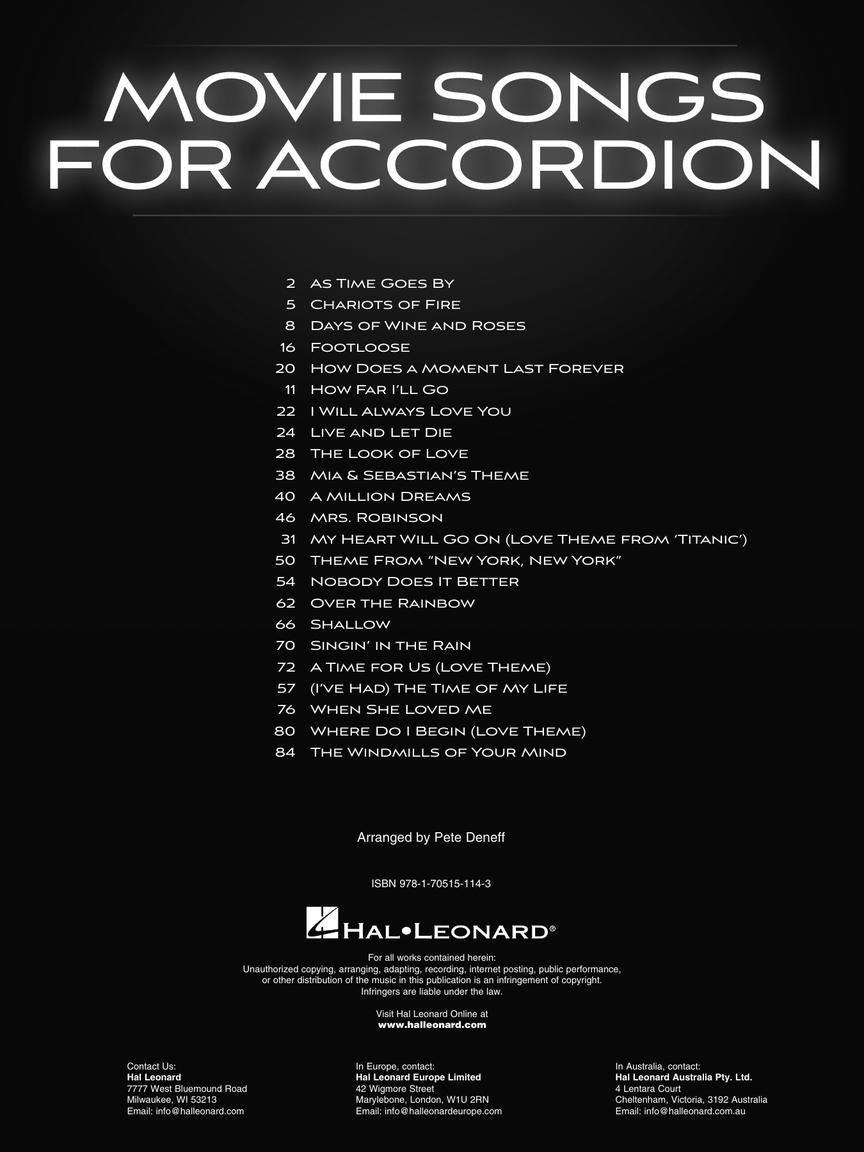 Movie Songs for Accordion - sample page 2