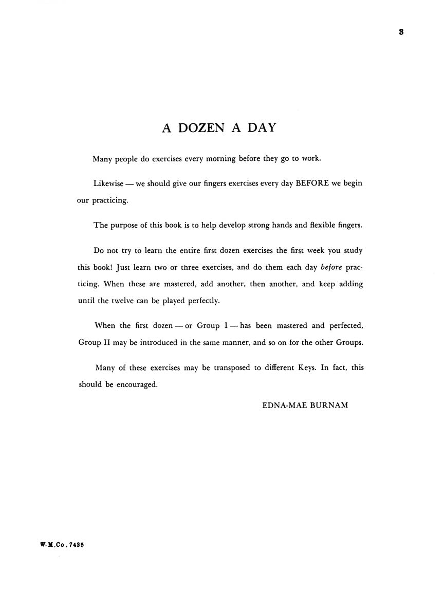 A Dozen a Day Preparatory Book - sample page 2