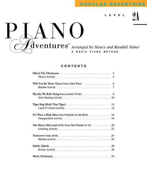 Level 2A – Popular Repertoire Book - sample page 1