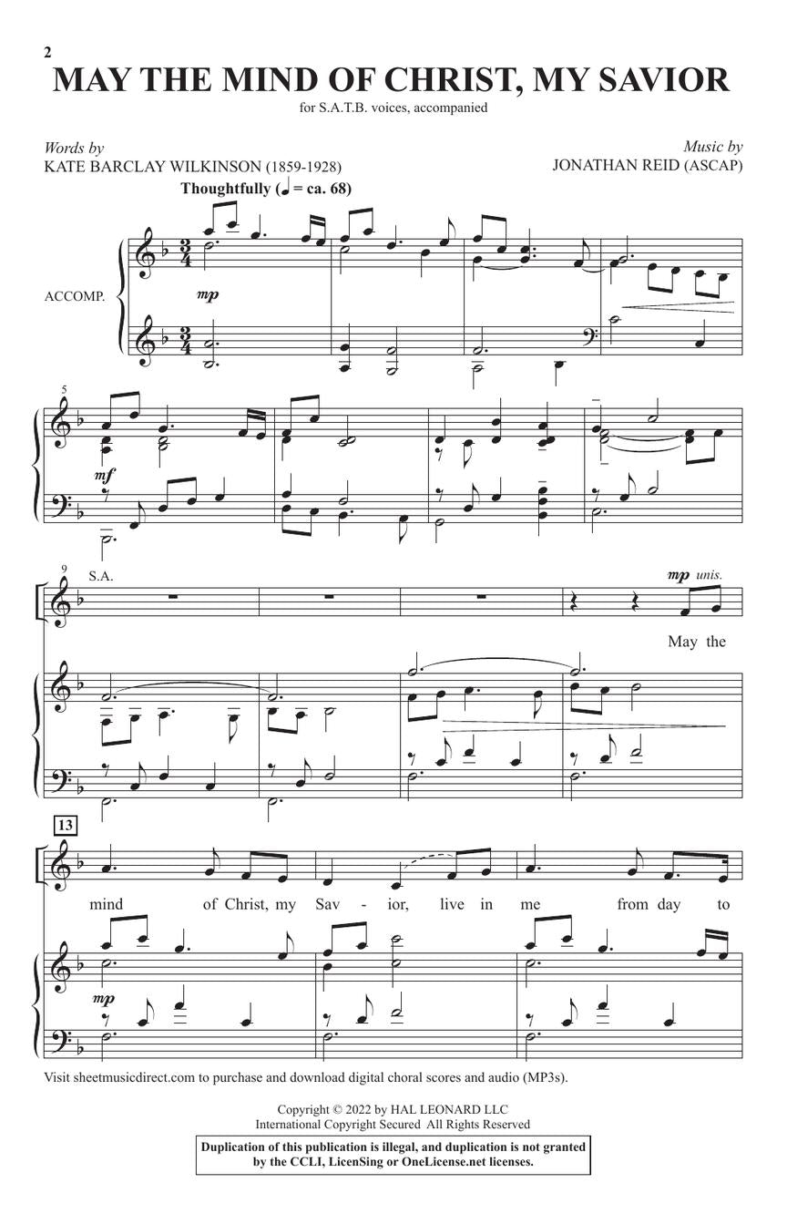 May the Mind of Christ, My Savior - sample page 2