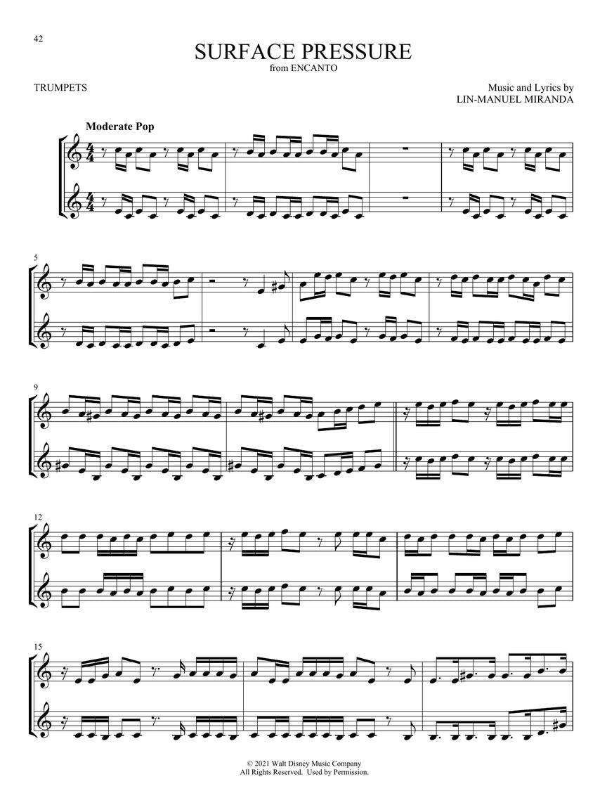 Chart Hits for Two - sample page 5