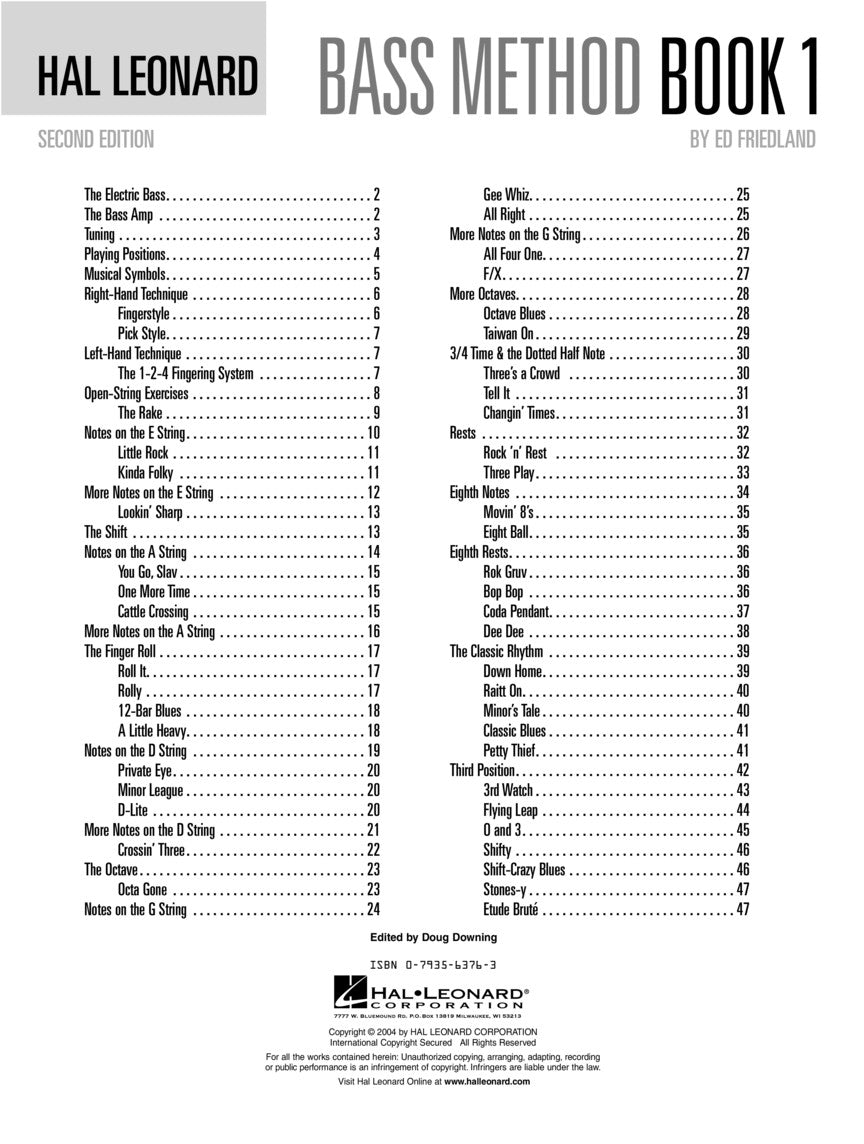 Hal Leonard Bass Method Book 1 – 2nd Edition - sample page 2