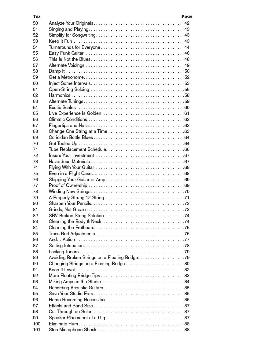 101 Guitar Tips - sample page 3