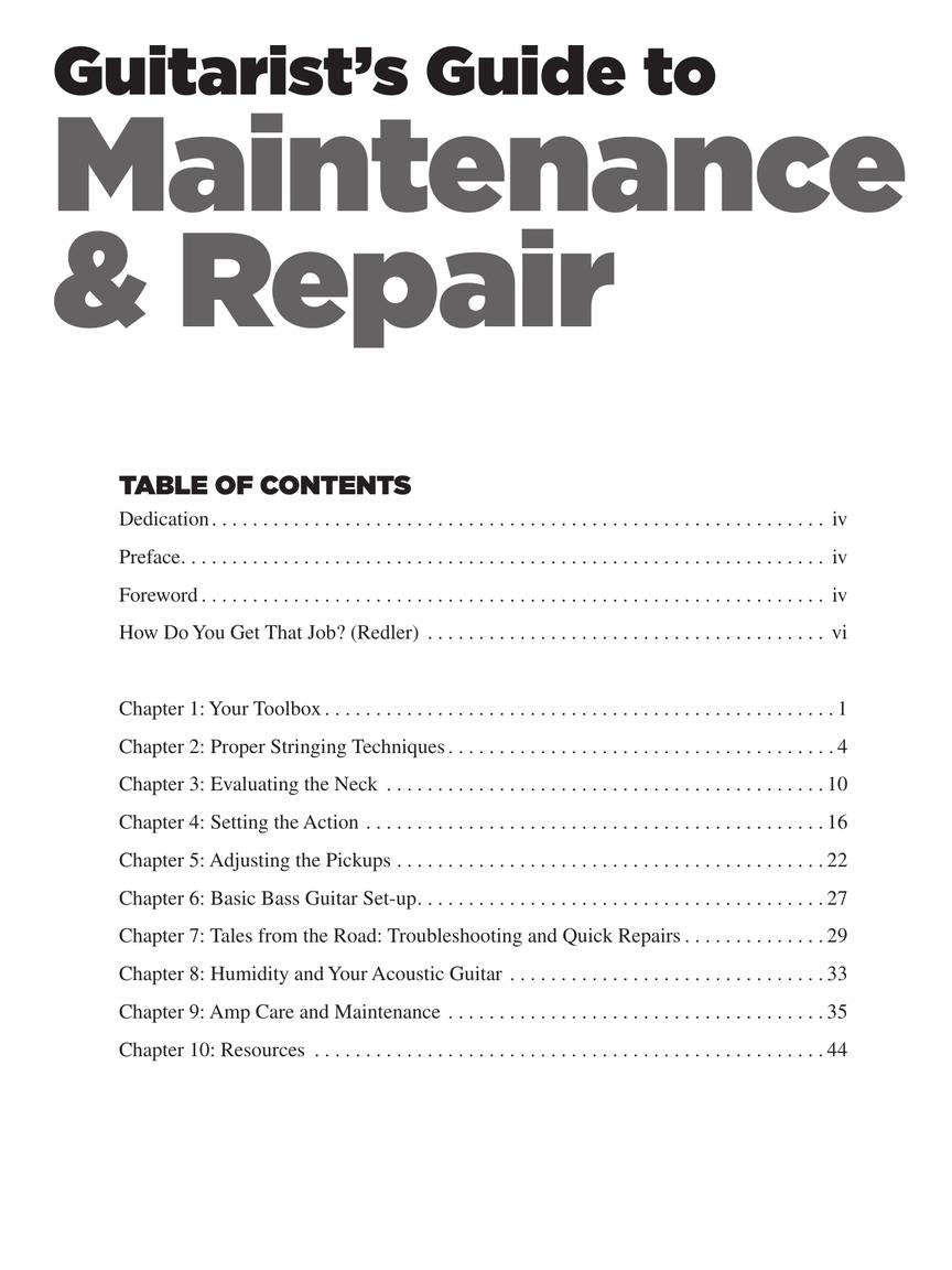 Guitarist's Guide to Maintenance & Repair - sample page 2