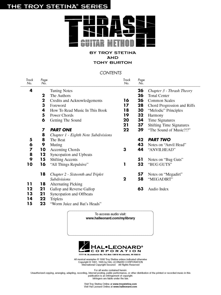 Thrash Guitar Method - sample page 2