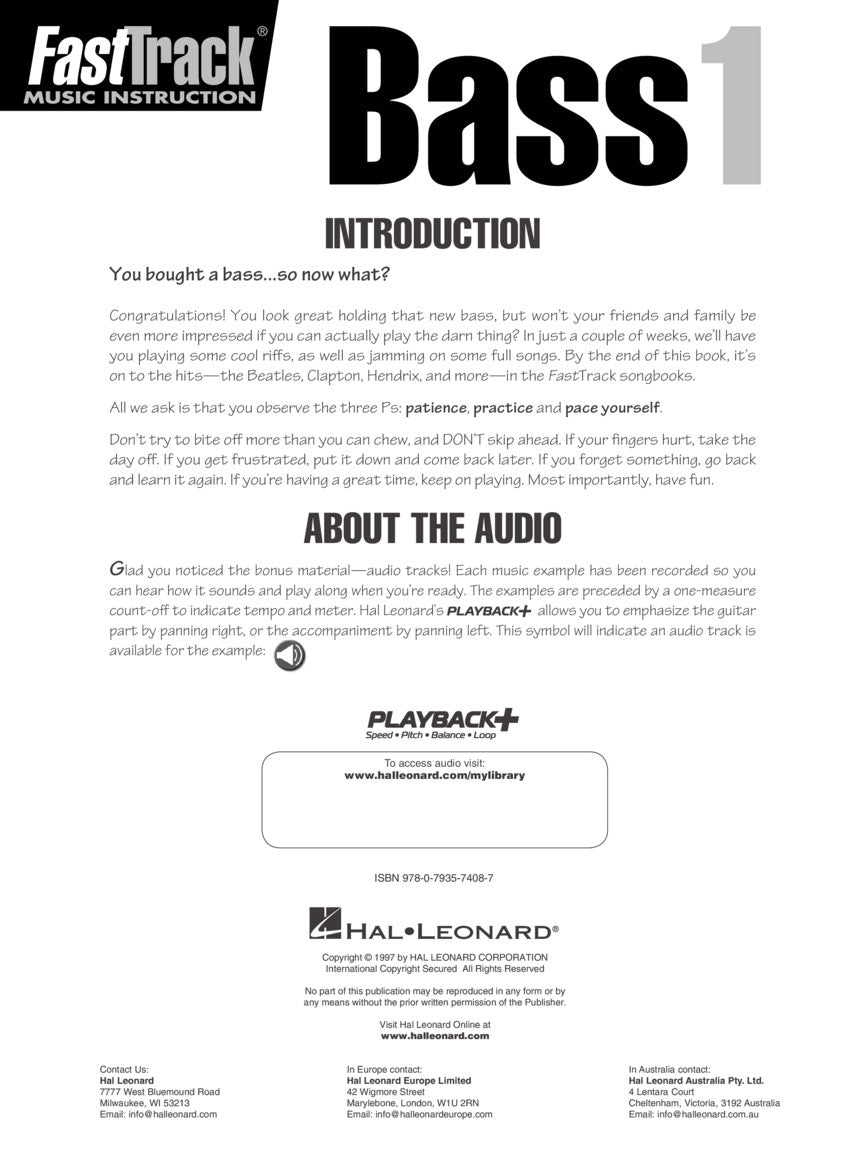 <i>Fast</i>Track Bass Method – Book 1 - sample page 2