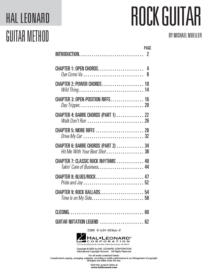 Hal Leonard Rock Guitar Method - sample page 2