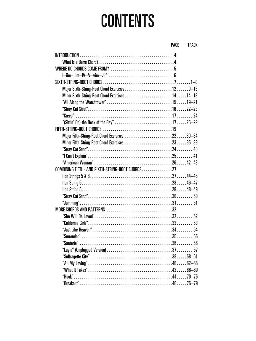 Barre Chords - sample page 1