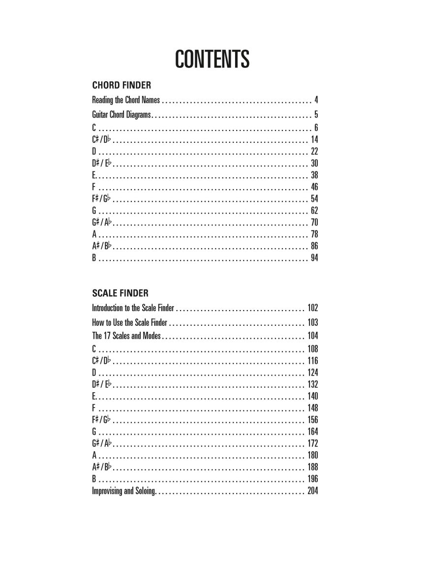 Guitar Chord, Scale & Arpeggio Finder - sample page 2