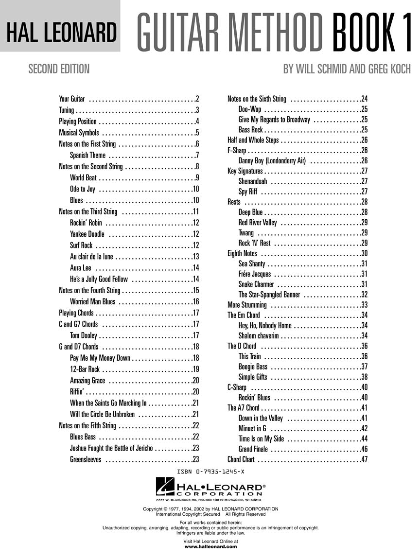 Hal Leonard Guitar Method Book 1 - sample page 2