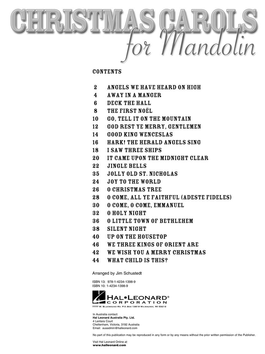 Christmas Carols for Mandolin - sample page 2