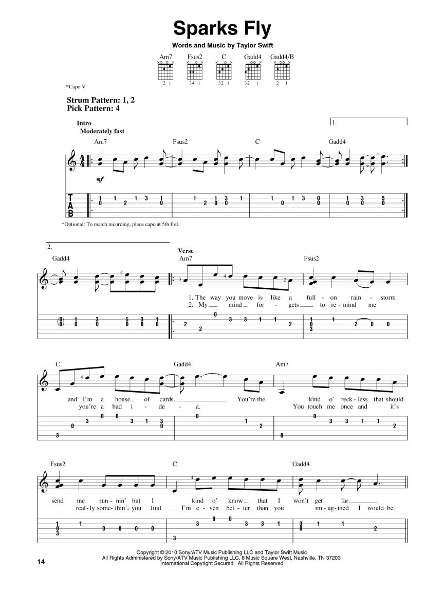 Taylor Swift – Speak Now - sample page 4